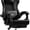 Black, variant on HLDIRECT Ergonomic Gaming Chair with Footrest, Gamer Chair with Lumbar & Headrest, Computer Chair for Adults, Black