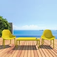 thumbnail image 5 of Luxury Commercial Living 39.5" Yellow Patio Solid Rectangular Lounge Coffee Table, 5 of 6