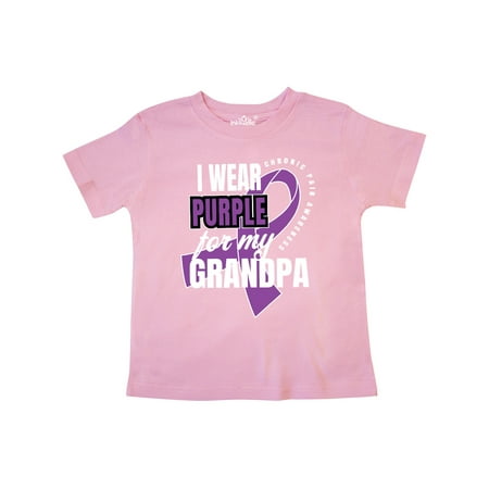 

Inktastic Chronic Pain I Wear Purple For My Grandpa Gift Toddler Boy or Toddler Girl T-Shirt
