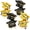 Black and Gold, variant on KatchOn, Big Congrats Grad Graduation Cap Balloon - 24 Inch, Pack of 2 | Congrats Grad Balloons for 2026 Graduation Decorations | Mylar Graduation Cap Balloon for Class of 2026 Graduation Decoration