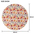 thumbnail image 6 of Fall Watercolor Autumn Leaves Pattern Round Tablecloth 60" X 60",Wrinkle Wipeable Table Cloth for Kitchen Dining Room Picnic Patio Party, 6 of 6