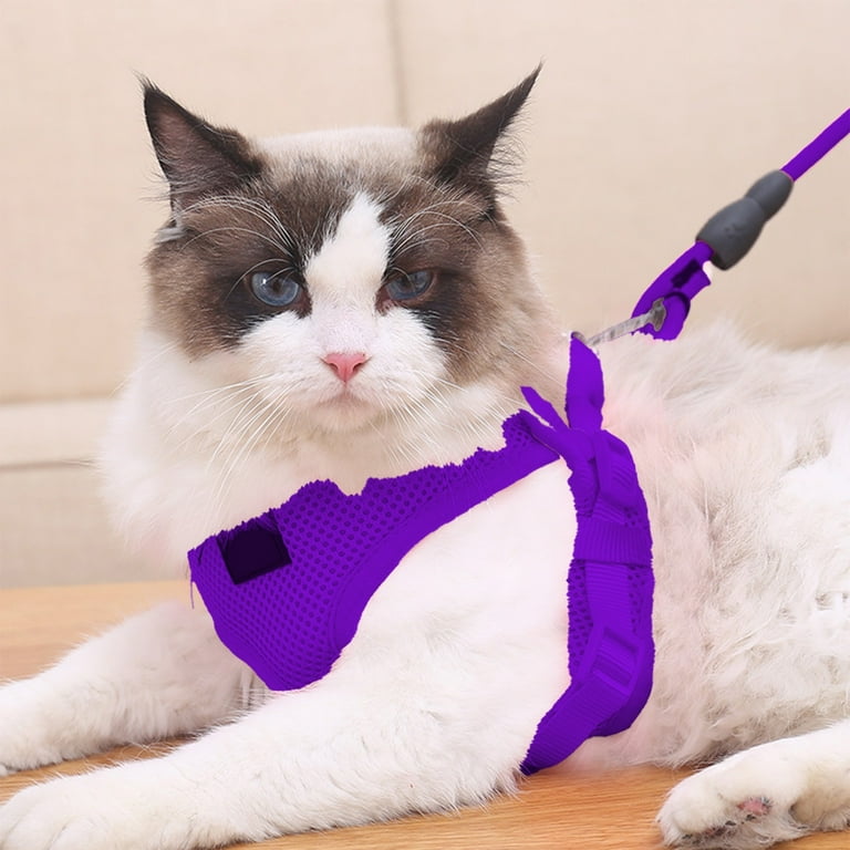 Taotanxi Cat Harness and Leash for Walking Escape Proof Breathable