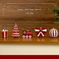 thumbnail image 5 of Lolsea 82pcs Christmas Balls Ornaments Set, Shatterproof Plastic Decor for Xmas Tree with Hanging Strings, Red & White, 5 of 8
