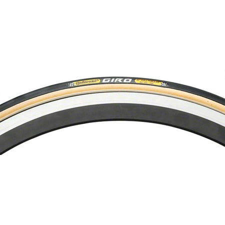 Continental Giro Tire 700x22c Black/Skinwall (Best Tubular Tires For Training)
