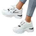 thumbnail image 3 of kamemir Women's Fashion Sneakers Women's Lifestyle Mesh Jogger Sneakers(Black,7.5), 3 of 6