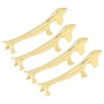 thumbnail image 3 of 4Pcs Chopstick Rest Smoother Surfaces Reusable Cute Animal Design Gold Chopstick Rest for Home Restaurant PartyDachshund, 3 of 14