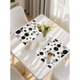 thumbnail image 5 of Black Polka Dots Placemats Set of 4, Modern Abstract Art Placemats for Dining Table, Place Mats for Kitchen Tabletop, Waterproof Wipeable Dining Table Mats Set, 5 of 9