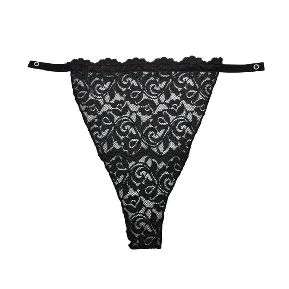 [075] Snappy Cami Snap-To-Bra Mock Camisole -  Original Classic - Full Lace -  Single Pack - Black.