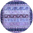 thumbnail image 1 of Ahgly Company Indoor Round Abstract Blue Contemporary Area Rugs, 8' Round, 1 of 4