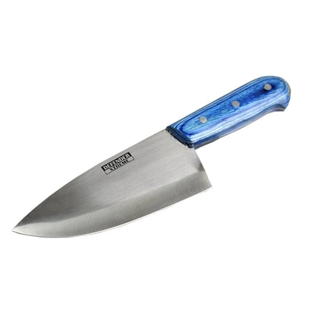 Defender-Xtreme 10" Butcher Knife Stainless Steel Blade with Blue Wood Handle 9239
