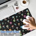 thumbnail image 4 of Long Mouse Pads for Desk,Black Colorful Skull Mushroom Pattern Desk Mats on Top Of Desks, Desk Mouse Pad Extra Large with 3mm Non-Slip Base and Stitched Edge for Gaming,Office,Work,Home 31.5"x15.7", 4 of 6