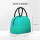 thumbnail image 2 of Fotbe Turquoise Light Blue Bolsa de Almuerzo con Estampado, Lonchera Aislada, Contenedor de Comida Reutilizable Tipo Cooler a Prueba de Fugas, 2 of 6