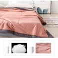thumbnail image 6 of Queen Size Cooling Blanket for Hot Sleepers & Night Sweats – 3X Breathable Cotton with Spandex, All-Season Lightweight Bedding (55x79in) Machine Washable, Sofa/Camp/Gift Use red, 6 of 9