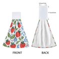 thumbnail image 3 of Yayeee Kitchen Hanging Hand Towels Set of 2 with Loop Bathroom Absorbent Tie Towel, Vibrant Strawberries, 3 of 7