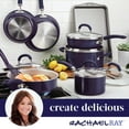 thumbnail image 6 of Rachael Ray 13 Pc Create Delicious Aluminum Nonstick Cookware Set, Purple Shimmer, 6 of 7