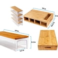 thumbnail image 2 of TABLA DE CORTÉ BAMBÚ CON RECIPIENTES ESPECIALES - ORIGAMI HOME Origami Home Tabla de corte de bambú con recipientes especiales, 2 of 8