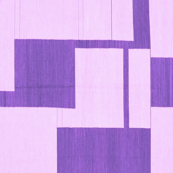 Ahgly Company Indoor Square Solid Purple Modern Area Rugs, 7' Square