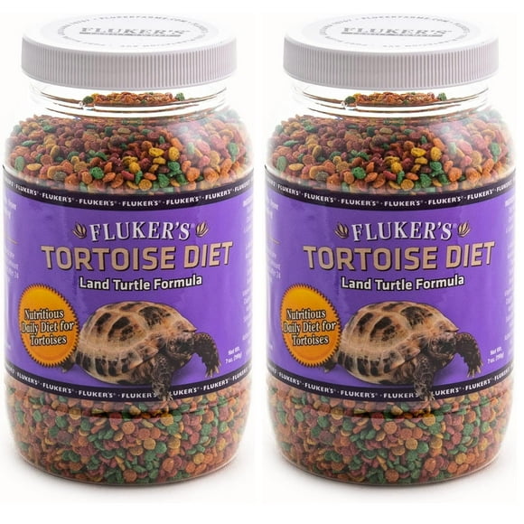 Alimento en gránulos pequeños Fluker's Tortoise Diet, 200 g, paquete de 2