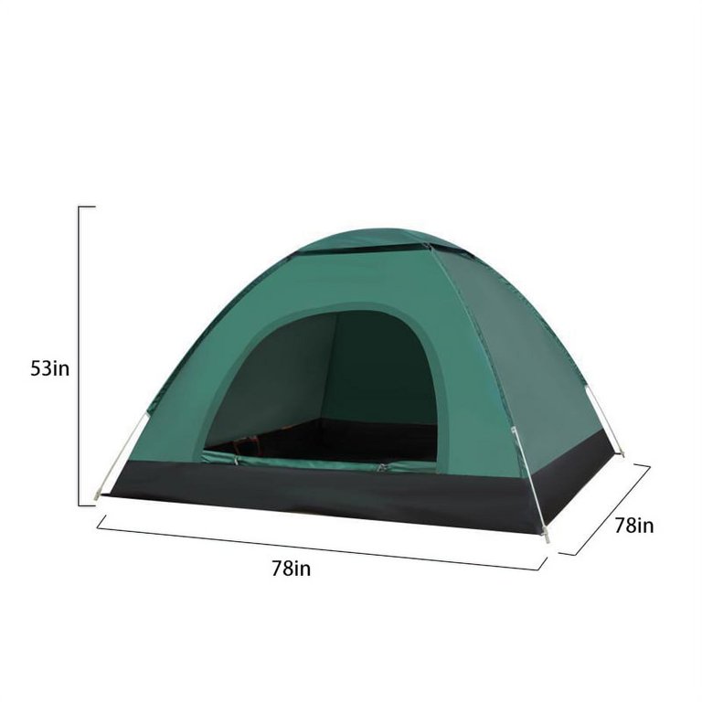 Wehilion 4-Person Camping Tent,Lightweight Instant Pop-Up Outdoor Tent for  Backpacking, Hiking, or Beach by Wakeman Outdoors (Green)