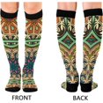 thumbnail image 2 of FREEAMG Mandala Compression Socks Women Men Long Stocking (20-30mmHg) Travel Knee High Stockings for Athletic Sports,Running,Cycling,Nursing, 2 of 7