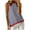 Dark Blue Trendy tank tops, variant on Women's Summer Tank Tops Stripe Print Tops Casual Relaxed Fit Camis Vest O-Neck Blouse Trendy Comfy Camisole Sleeveless Shirts for Girls s