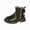 A41-Black, variant on Childrens Short Boots for Girls Toddler Kids Ankle Boots for Fall Winter Casual