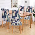 thumbnail image 2 of Yayeee 4 Pack Dining Chair Covers Stretch Parson Chairs Slipcovers Seat Protector, Pink Stripes, 2 of 6