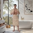 thumbnail image 6 of Colevkie 2 Pcs Men's Bath Wrap Set Bath Skirt & Bath Towel Absorbent Soft Beach Towel Shower Skirt for Sauna Spa Hotel Home, 6 of 7