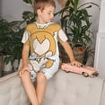 thumbnail image 4 of Fotbe Prince Corgi Dog Pijama Estampada de 2 Piezas para Niños – Ropa de Dormir de Manga Corta Cómoda para Niños y Niñas, Camiseta y Shorts de Algodón-Medium, 4 of 6