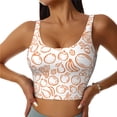 thumbnail image 1 of Balery Simple Fruit Sujetadores deportivos con espalda cruzada para mujer, acolchados, sin costuras, de alto impacto, ideales para yoga, gimnasio, entrenamiento y fitness.-X-Large, 1 of 8