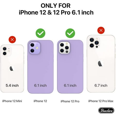 Designed For Iphone 12 Case Iphone 12 Pro Case Ibaolea Liquid Silicone Shockproof Military Grade Drop Tested Full Body Anti Scratch Phone Case 6 1 Inches Light Purple Light Purple Walmart Canada