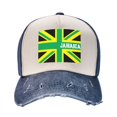 thumbnail image 2 of Men Women Jamaica Jamaican Kingdom Flag Baseball Cap Golf Dad Hat Adjustable Low Profile Cotton Hat, 2 of 7