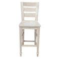 thumbnail image 2 of International Concepts Tuscany Wood 30" Bar Stool in Beige, 2 of 10