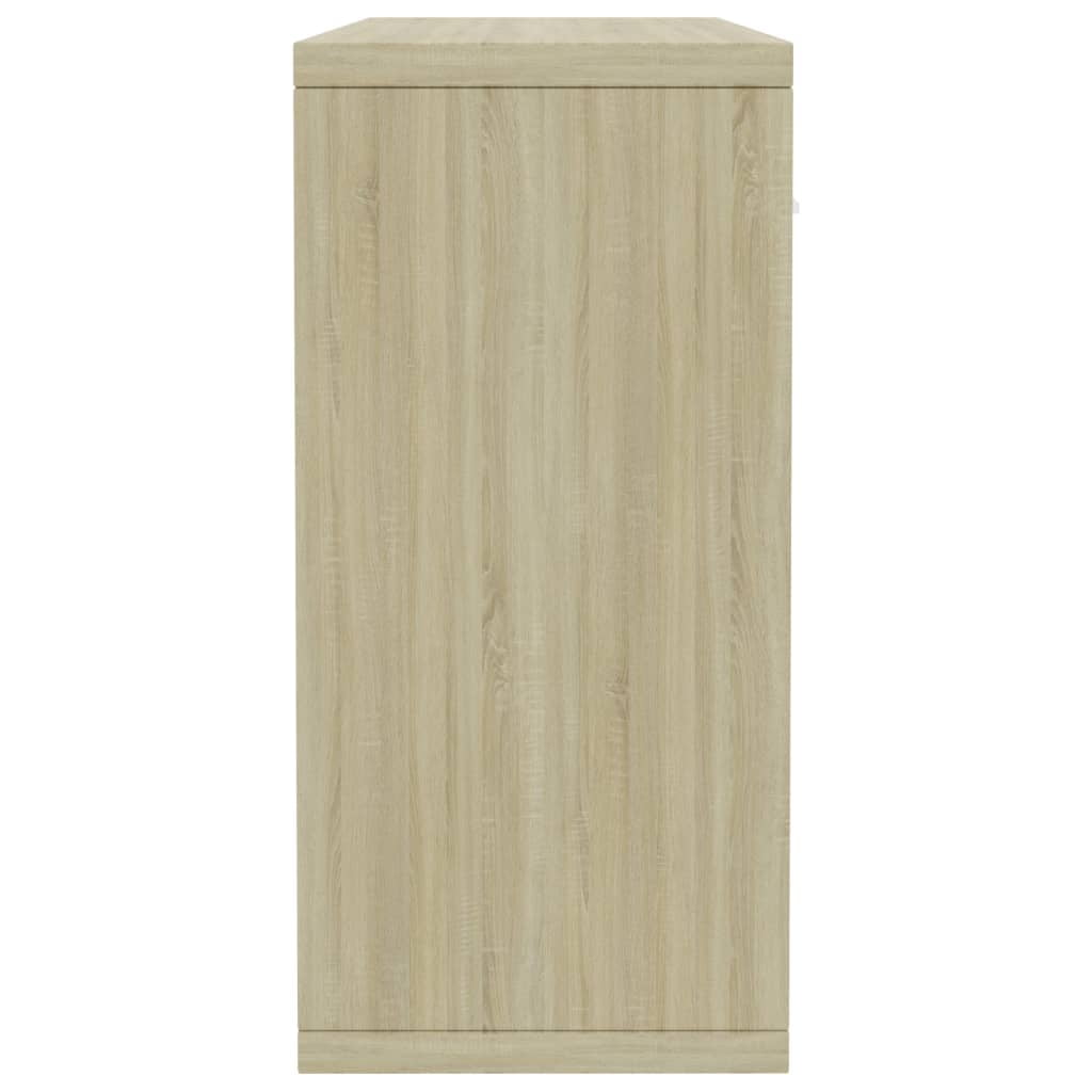 Lowestbest Buffet Sideboard, Bathroom Cabinet Storage Cabinet with Two Doors and Four Draws, Wood Color Lowestbest Buffet Sideboard, Bathroom Cabinet Storage Cabinet with Two Doors and Four Draws, Wood Color