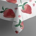 thumbnail image 4 of Strawberry Plants Fruit Watercolor Rectangle Tablecloth 60"x102",Waterproof Polyester Rectangle Table Cloth, Wipeable Spillproof Polyester Tablecloth for Dining, Camping, Indoor and Outdoor, 4 of 6