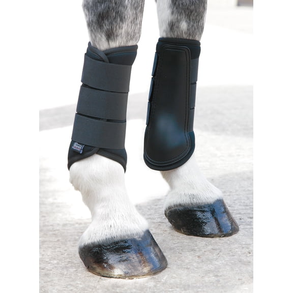 Shires ARMA Neoprene Brushing Boots: Ultimate Leg Protection for Horses Black / Full