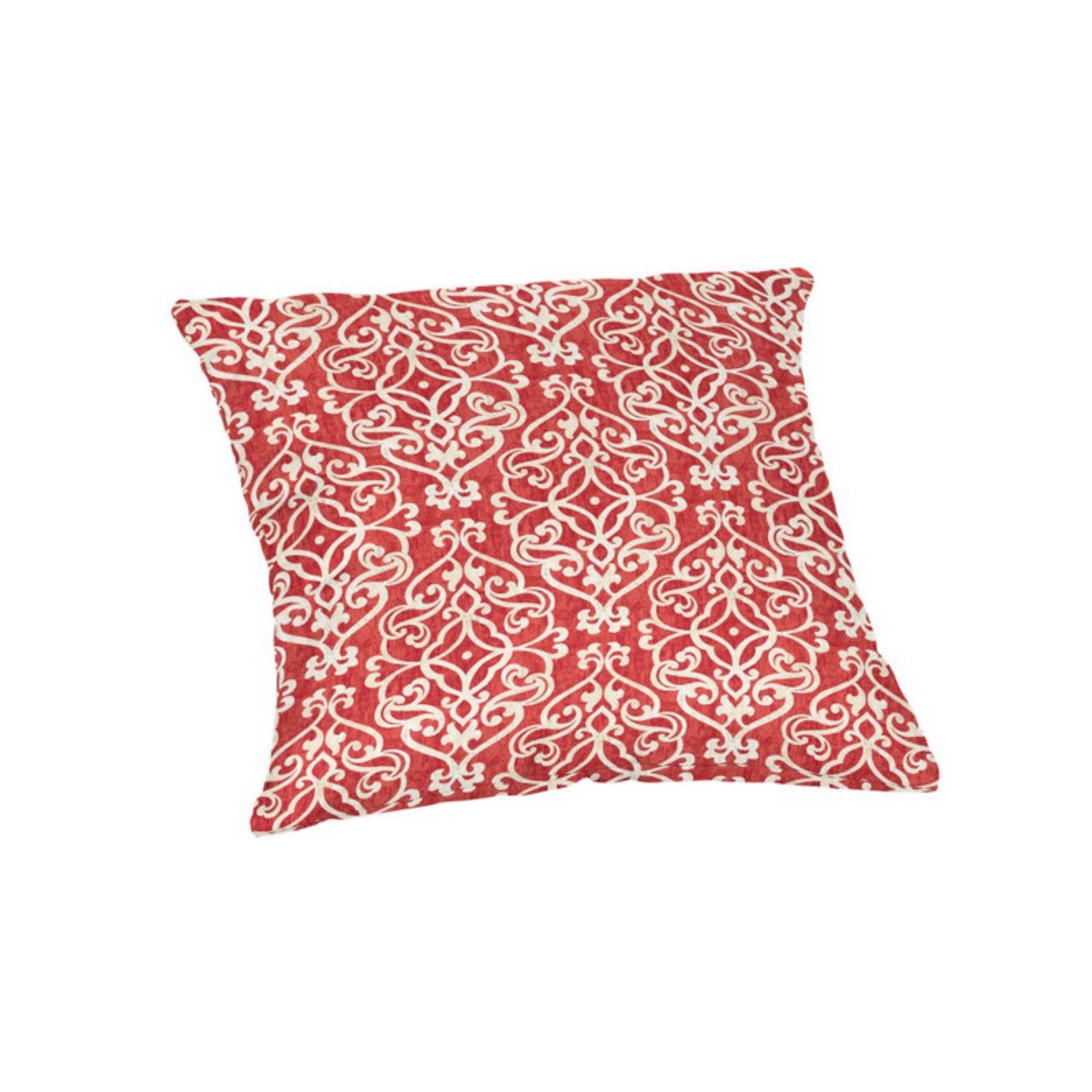Square 16 in. Throw Pillow Gondola Lattice Salmon
