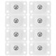 thumbnail image 1 of 8 ruedas autoadhesivas, práctico estuche de almacenamiento (blanco), 1 of 6