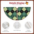 thumbnail image 3 of Rateoe Green Squares Pattern Christmas Tree Skirt with Ties , Christmas Tree Decorations, Farmhouse Christmas Decor Xmas Holiday Decorations-36", 3 of 6