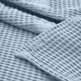 thumbnail image 5 of Superior Mai Geometric Waffle Cotton Blanket, King, Light Blue, 5 of 9