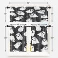 thumbnail image 4 of Halloween Cute Spider Ghost Kitchen Curtains Window Curtains and Valances Set 36 Inch, Spooky Spider Web Short Tier Curtain for Kitchen, Grey Small Kitchen Decor, 4 of 6