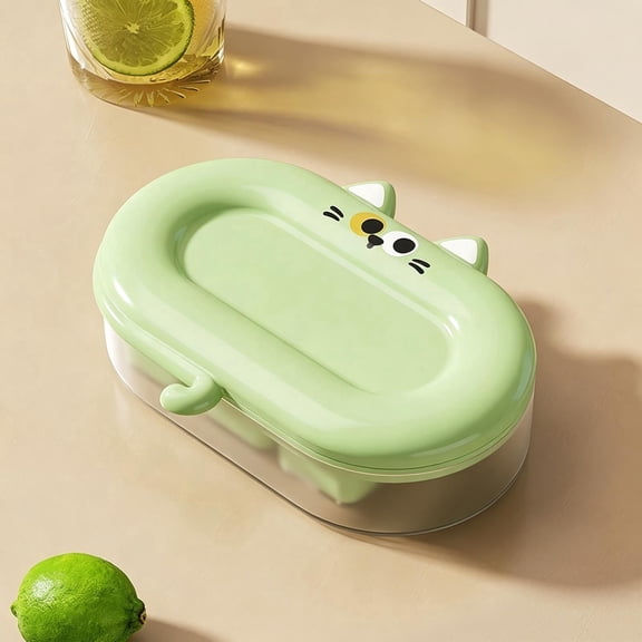 Press Bottom Release Ice Tray With Lid Food Grade Stackable Freezer Safe