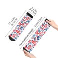thumbnail image 2 of Salouo Birds Flowers Pattern Unisex Middle Tube Socks,Middle-Finger Knee High Socks Over The Calf Tube Stocking Crew Stockings for Women and Men Tube Socks, 2 of 8