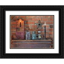 Jacobs, Billy 32x25 Black Ornate Wood Framed with Double Matting Museum Art Print Titled - Mason Jars