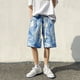 thumbnail image 5 of Pantalones cortos con estampado tie-dye de verano para hombre 2024, nuevos pantalones cortos holgados con cordón para vacaciones en el gimnasio y la playa, moda hip hop masculina Y2K, 5 of 5