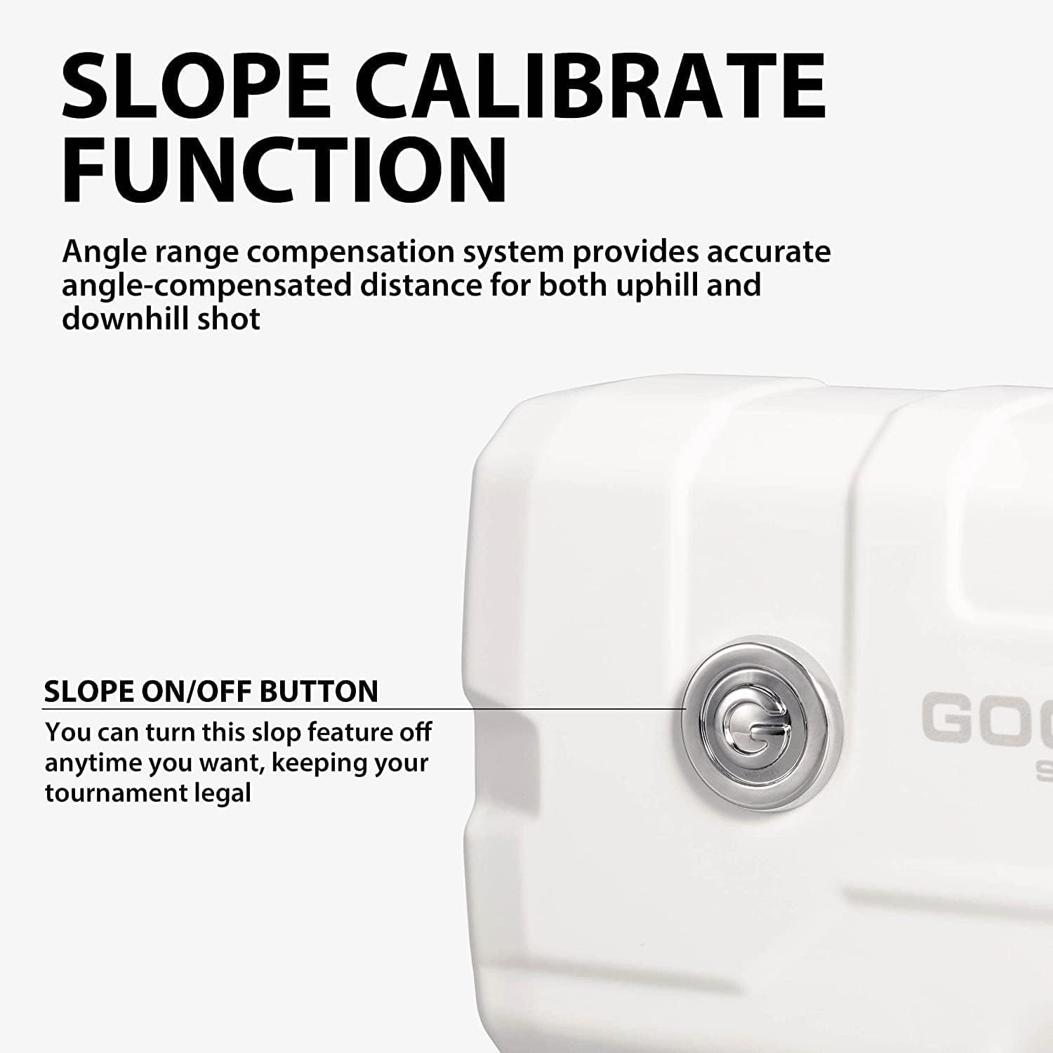 Gogogo Sport Vpro Golf Rangefinder Rechargeable 900 Yards Range Finder with Slope Switch, Built-in Magnet GS19B-W