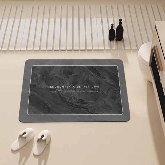 Suncoda Bathroom Rugs, Soft Memory Foam Bath Mat - Non Slip Absorbent Thick Bath Matt, Rubber Back Shower Rug, Toilet Mats Bath, Mats for Bathroom Floor Toilet, Door Mat Washable