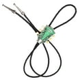 thumbnail image 2 of Maoww Mode Musique Country Guitare Western Cowboy Rodéo Bolo Cravate bola Vert, 2 of 4