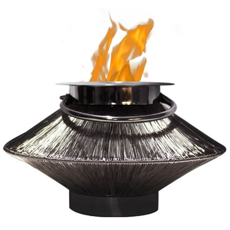 

2 in 1 Round Fireplace Lantern in Silver Finish