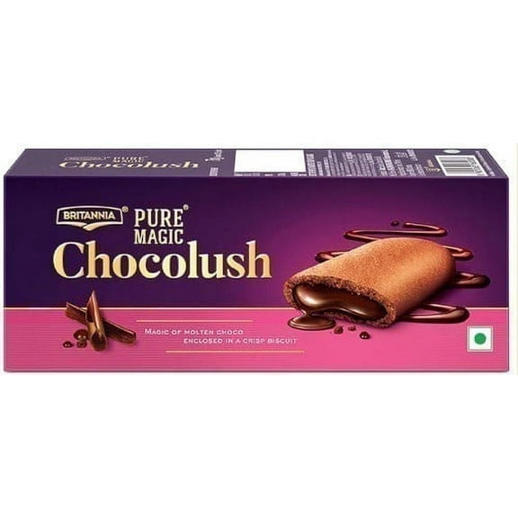 Britannia Pure Magic - Chocolush Biscuits 75 gm box Pack of 2
